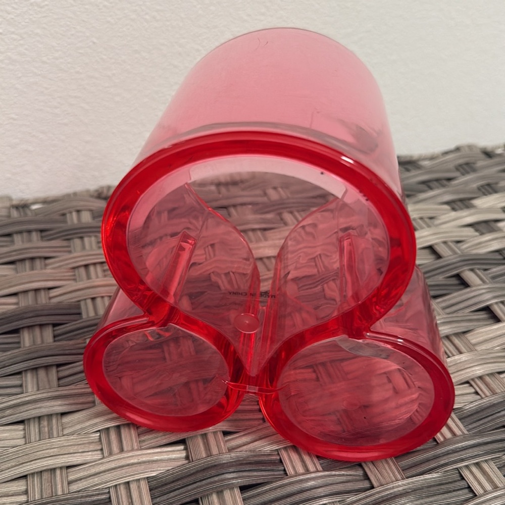 Red Acrylic Organizer - Picture 2 of 3